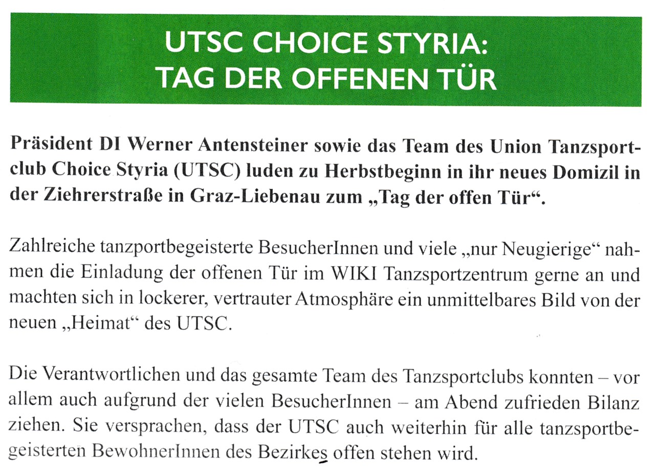 Tanzsport partnersuche